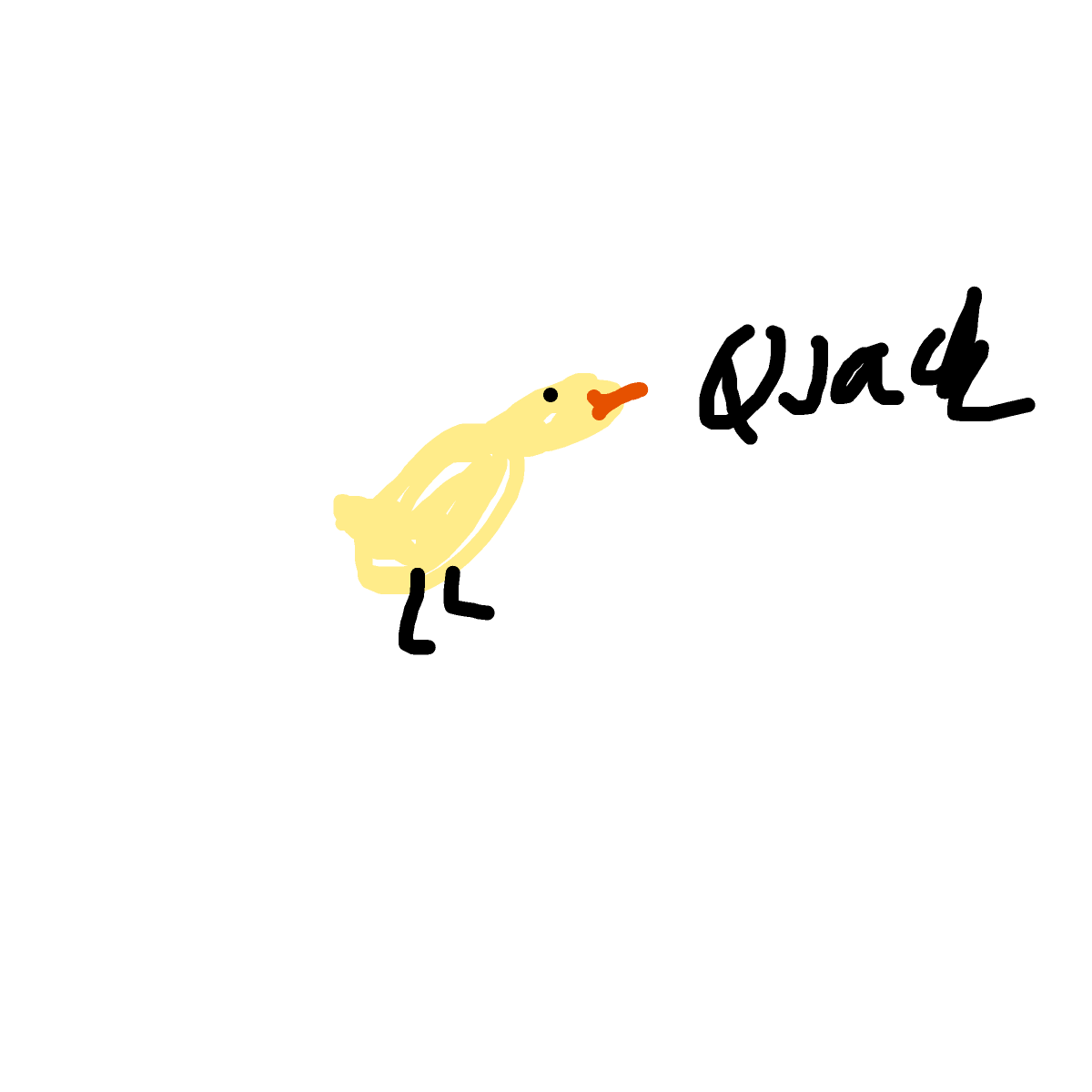 Duck drawing by princess fiona