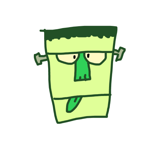 Frankenstein drawing by mikl pickle