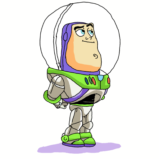 Buzz Lightyear drawing by Guardianoflives