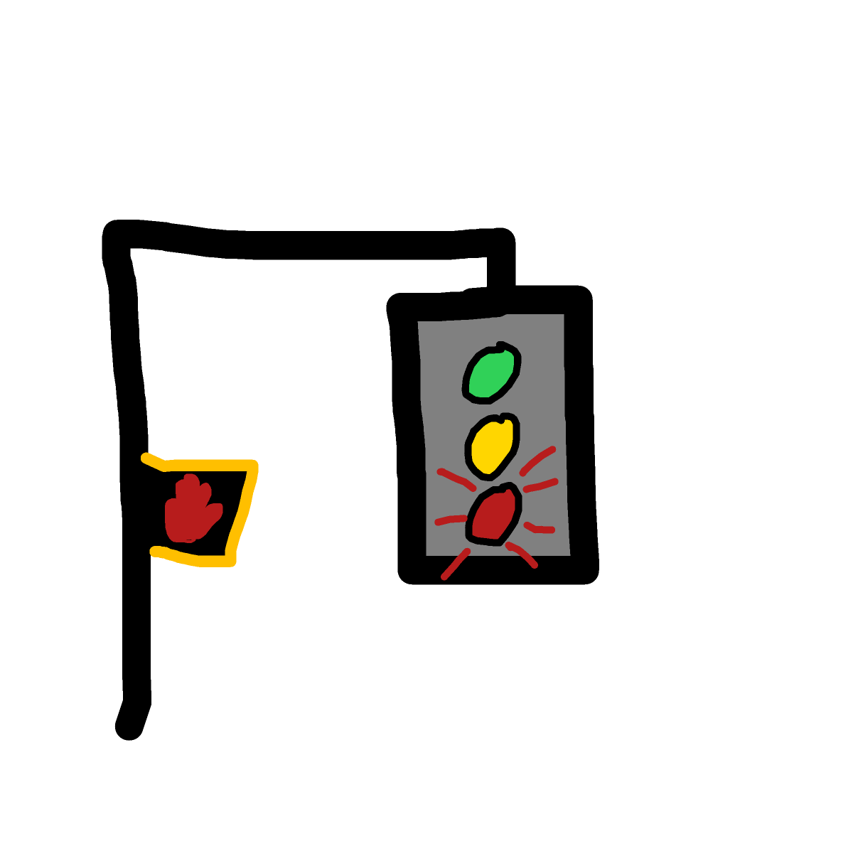 Stoplight drawing by draw-yo-mama