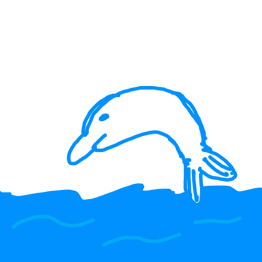 Dolphin drawing by doublem