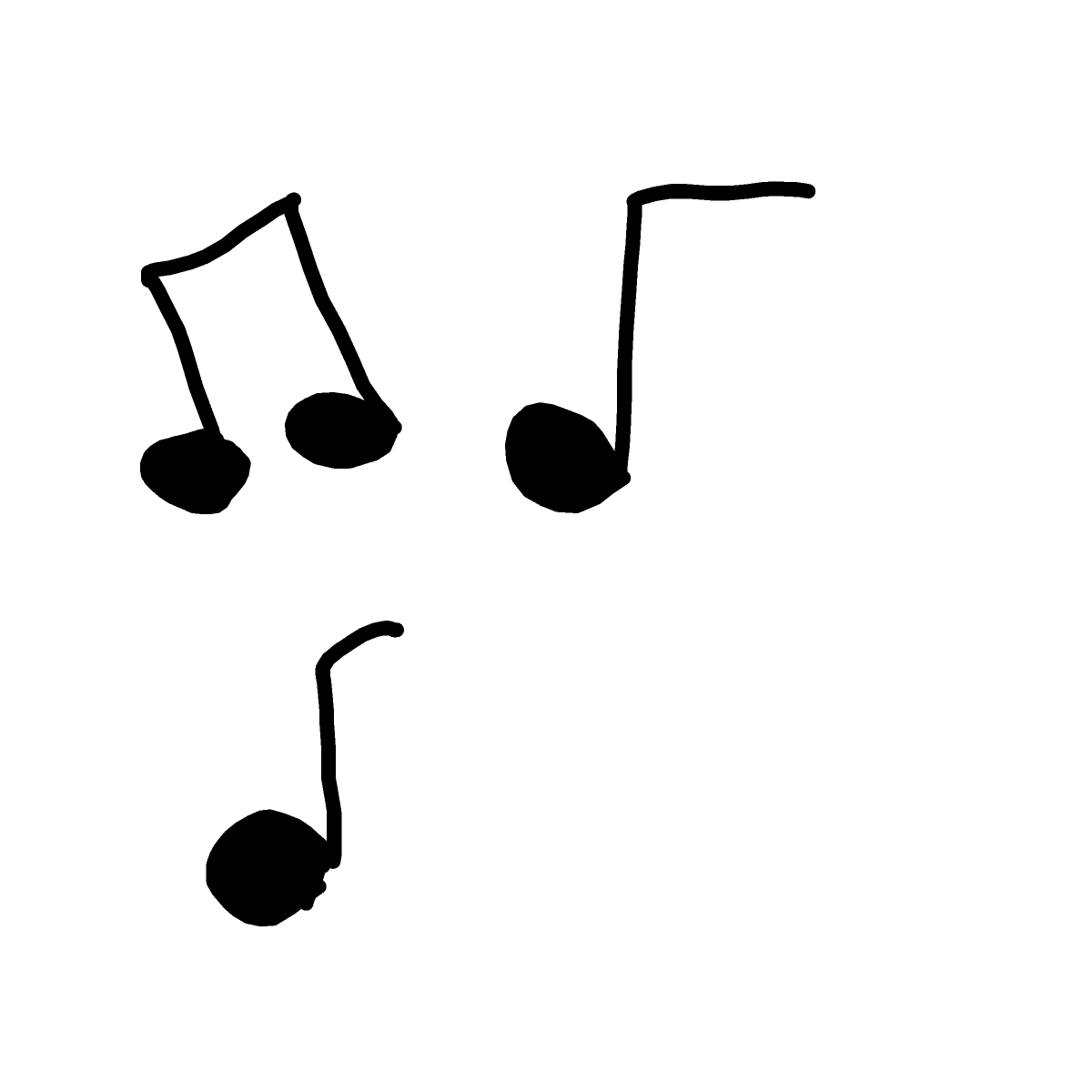 Music Note drawing by lead-free-boss