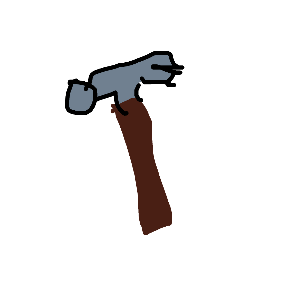 Hammer drawing by jenjengt