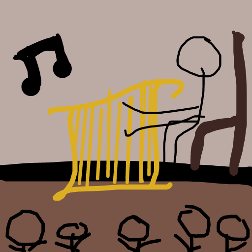 Harp drawing by oxox