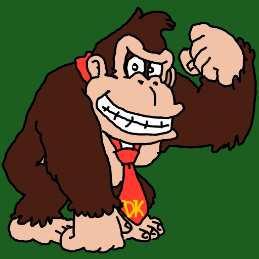 Donkey Kong drawing by Guardianoflives