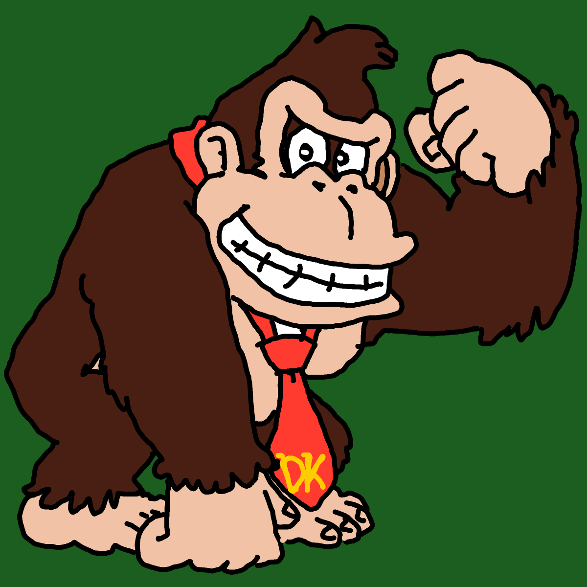 Donkey Kong drawing by Guardianoflives