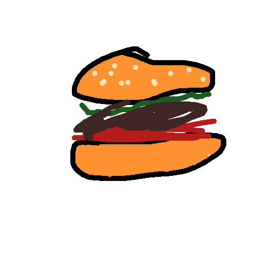Hamburger drawing by snow-fast-crest