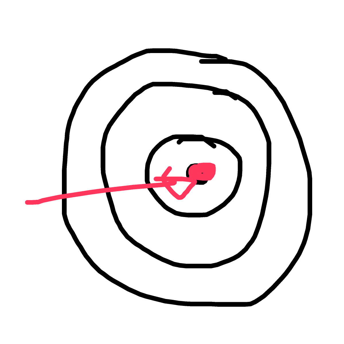 Bullseye drawing by light-quick-forge