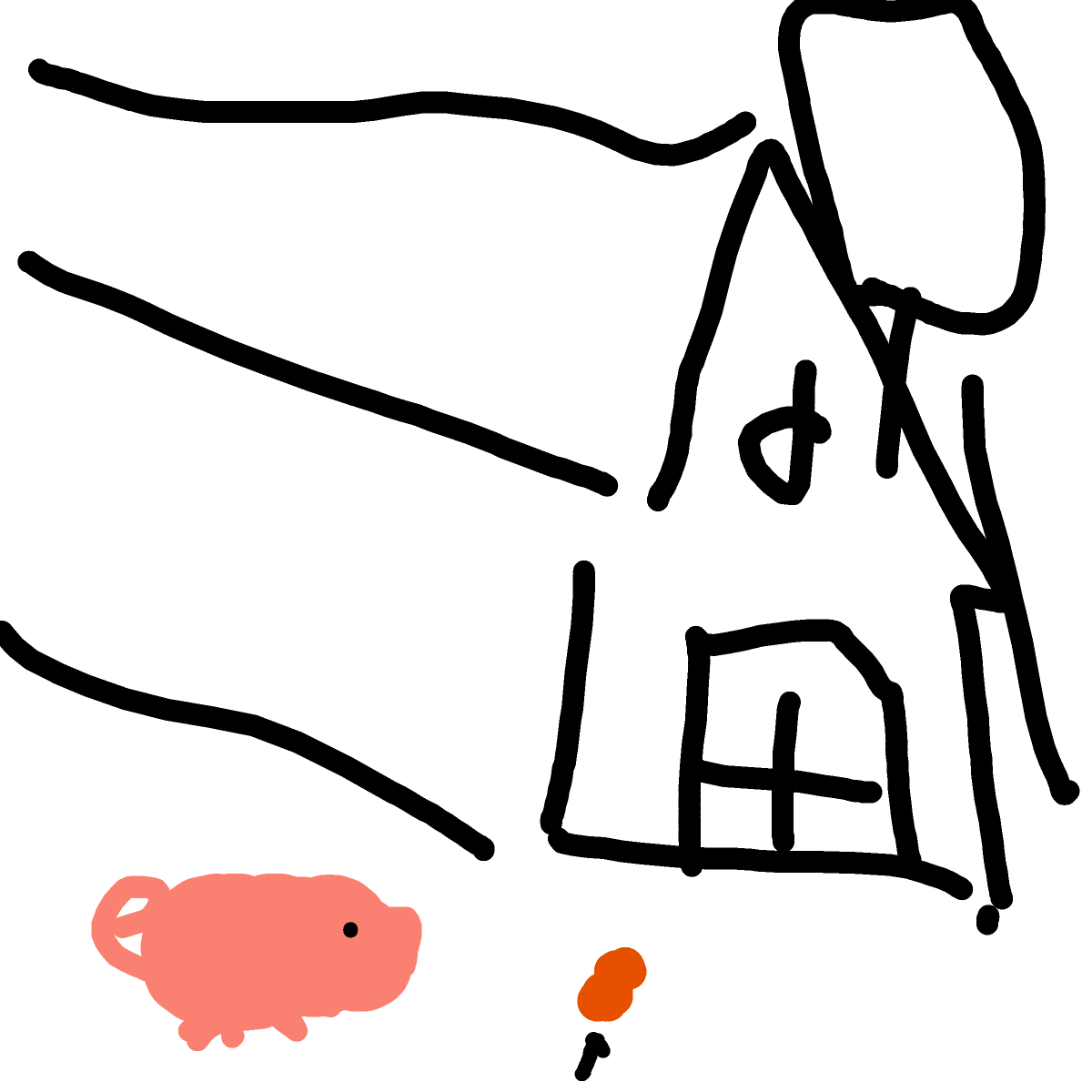 Farm drawing by Timmie