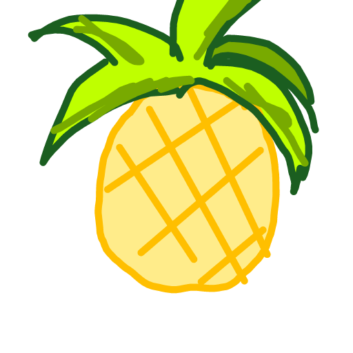 Pineapple drawing by Juliezzz