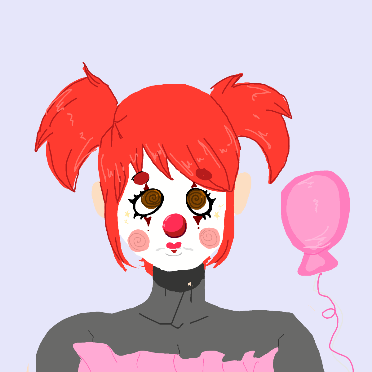 Clown drawing by gummy squirm