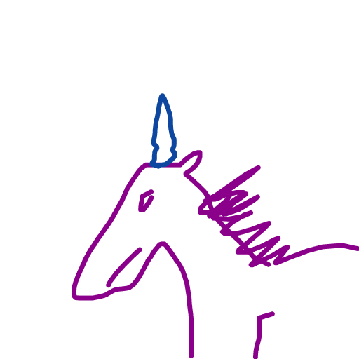 Unicorn drawing by mr inkwell