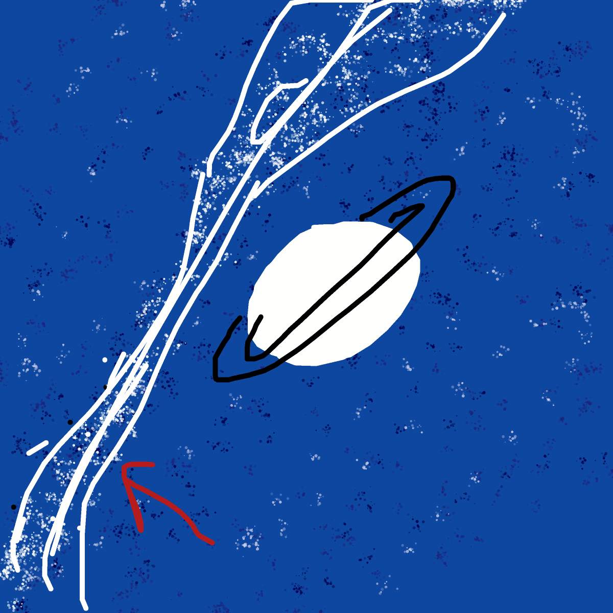 Milky Way drawing by vale
