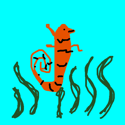 Seahorse drawing by pancakes palette