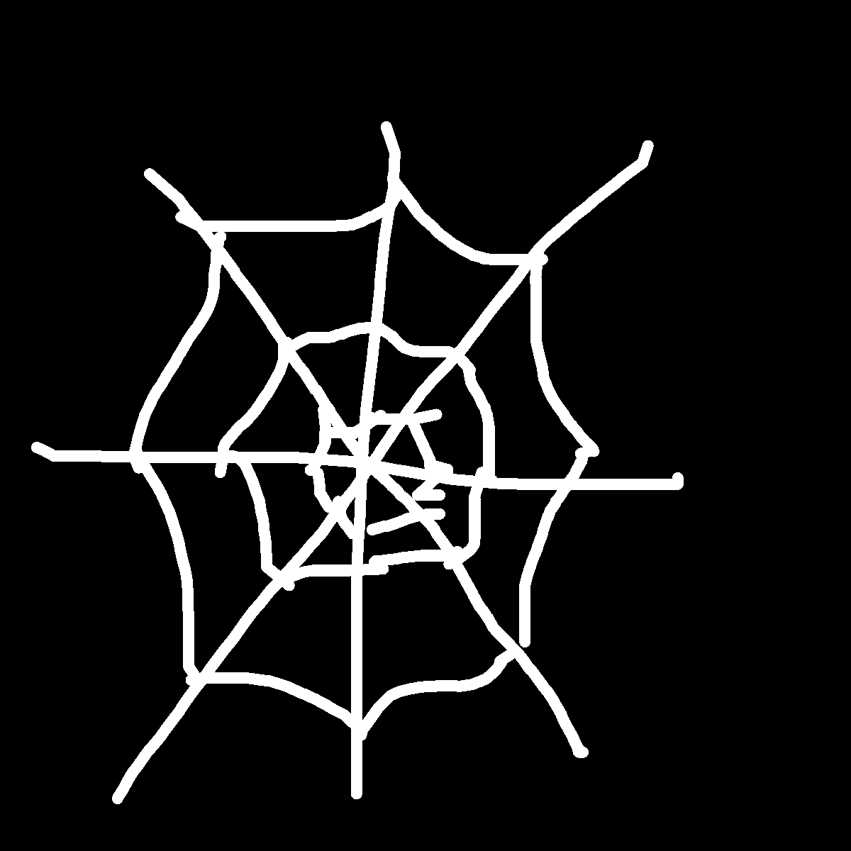 Spider Web drawing by blue-alpha-rogue