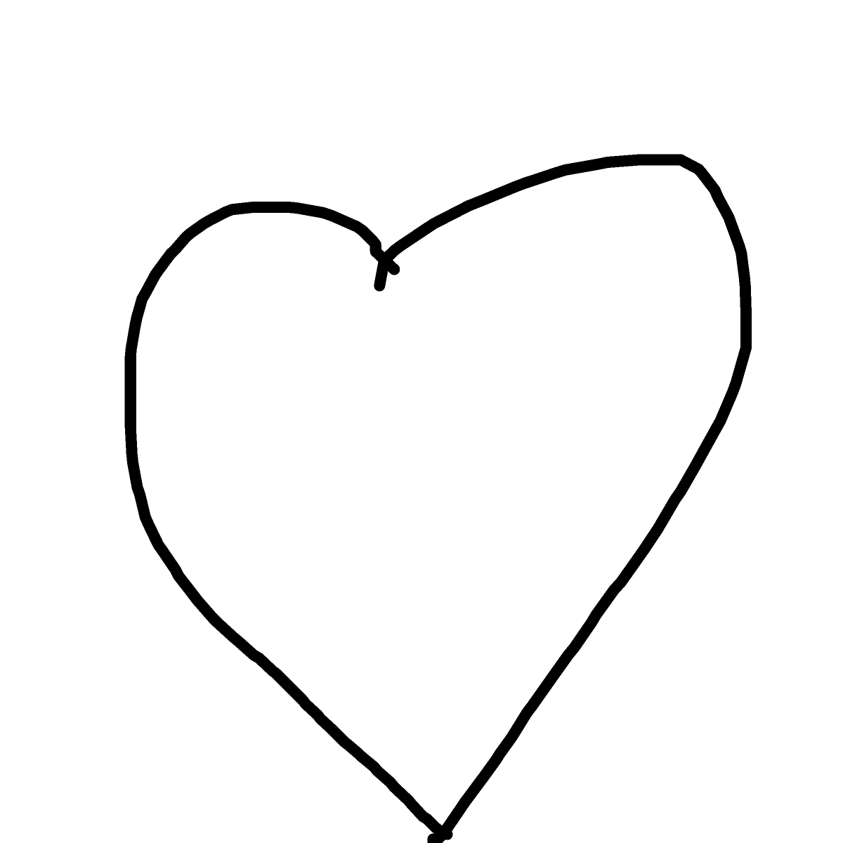 Heart drawing by kboyce