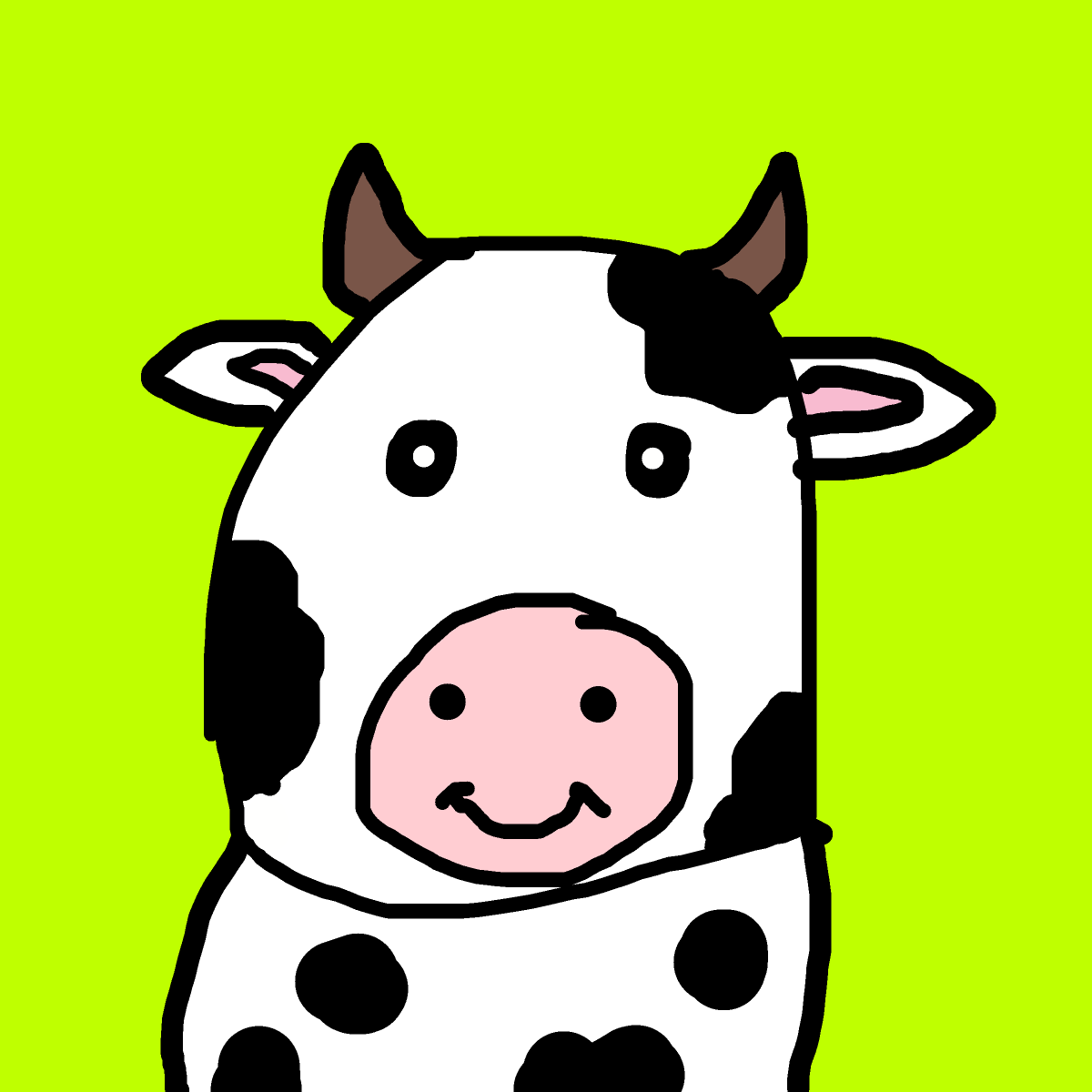 Cow drawing by dan