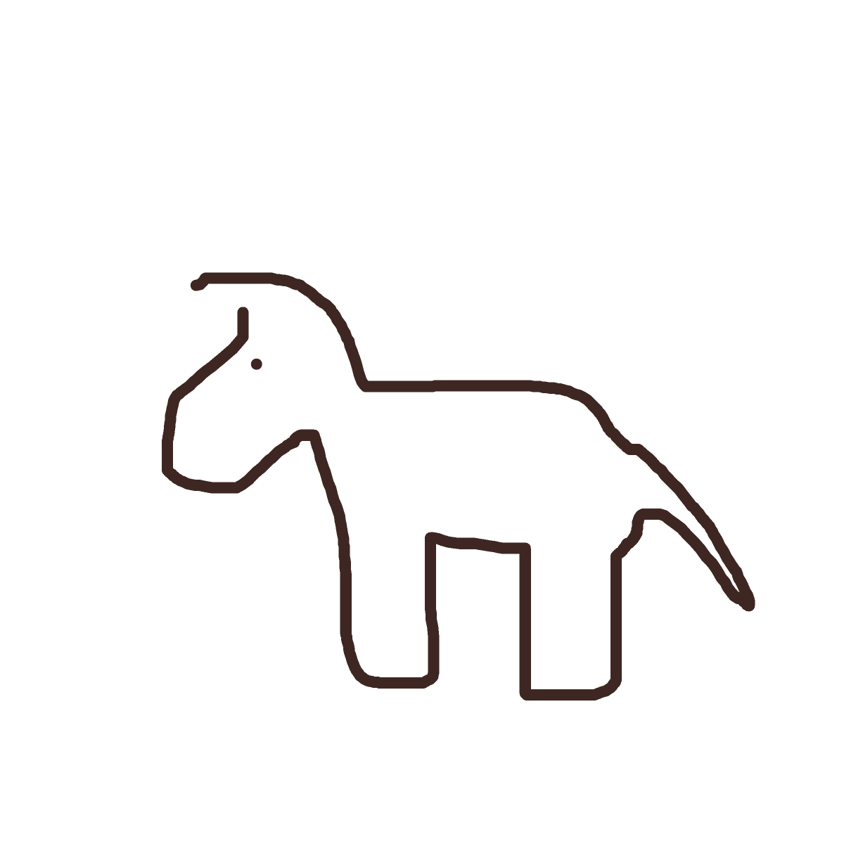 Horse drawing by pikapikachuu