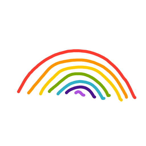 Rainbow drawing by Cwis448