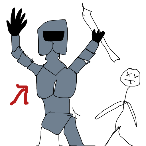 Knight drawing by loddie