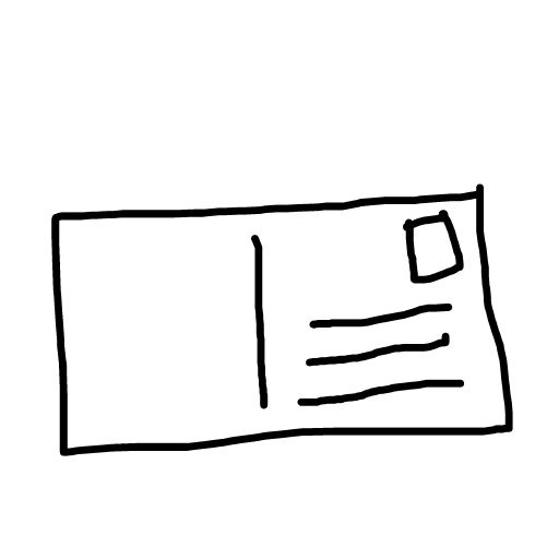 Postcard drawing by rose