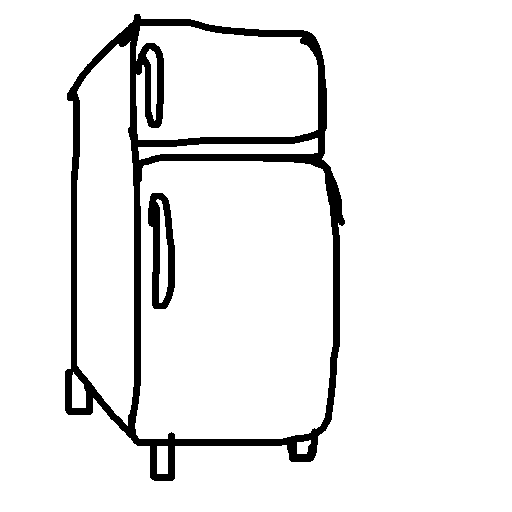 Fridge drawing by mikestam195