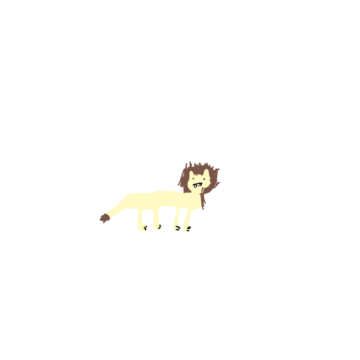 Lion drawing by Cwis448