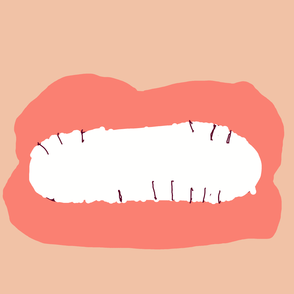 Teeth drawing by SodaNight