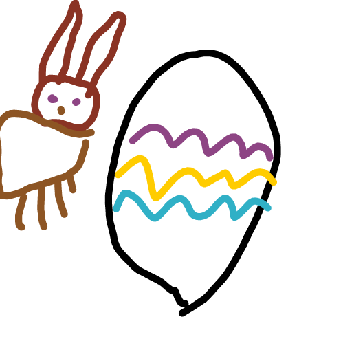 Easter Egg drawing by Juls