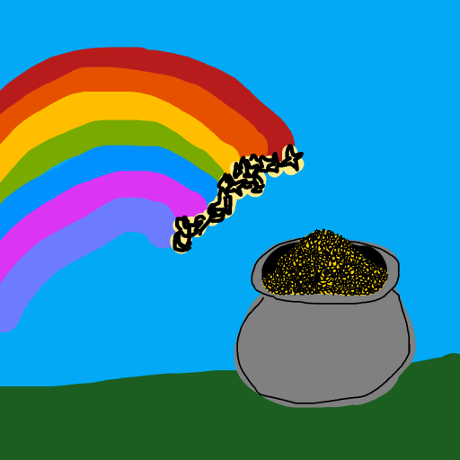 Pot of Gold drawing by jashezilla