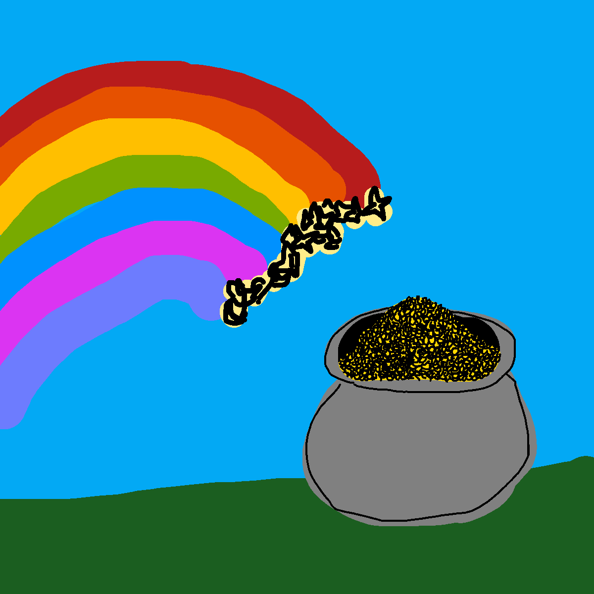 Pot of Gold drawing by jashezilla