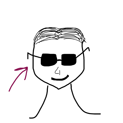 Sunglasses drawing by charlzerdu13