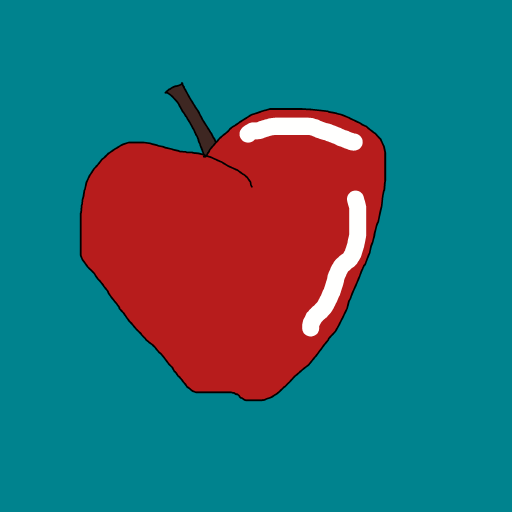 Apple drawing by krissywissy