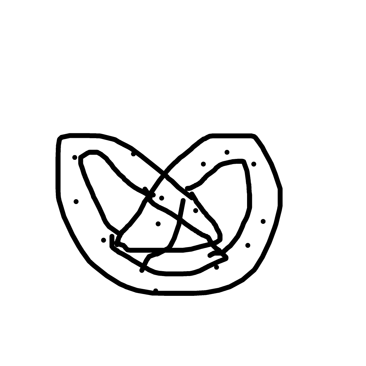 Pretzel drawing by dawn-omega-bard