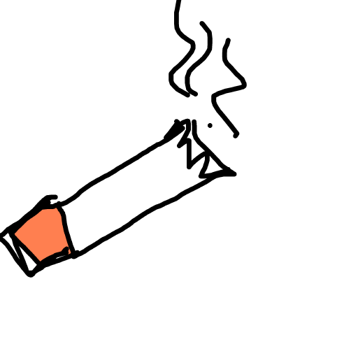 Cigarette drawing by pikapikachuu