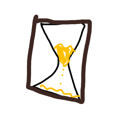 Hourglass drawing by princess fiona