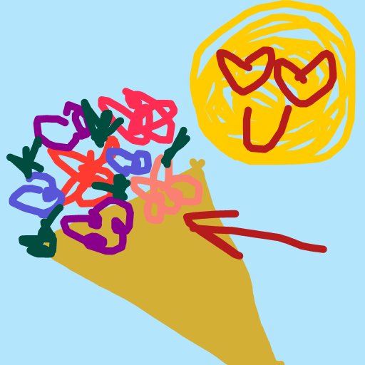 Bouquet drawing by steel-coal-wave