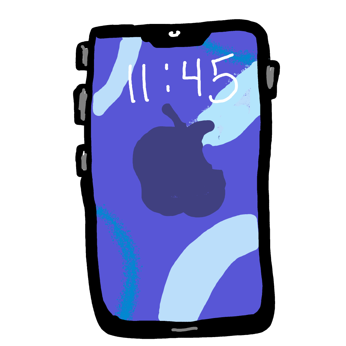 Phone drawing by manders