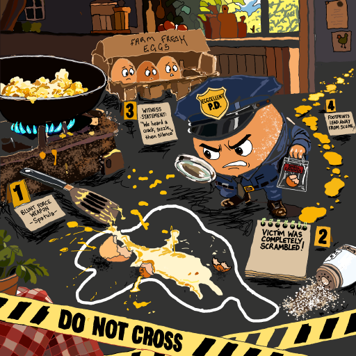 Crime Scene drawing by Bridgitte