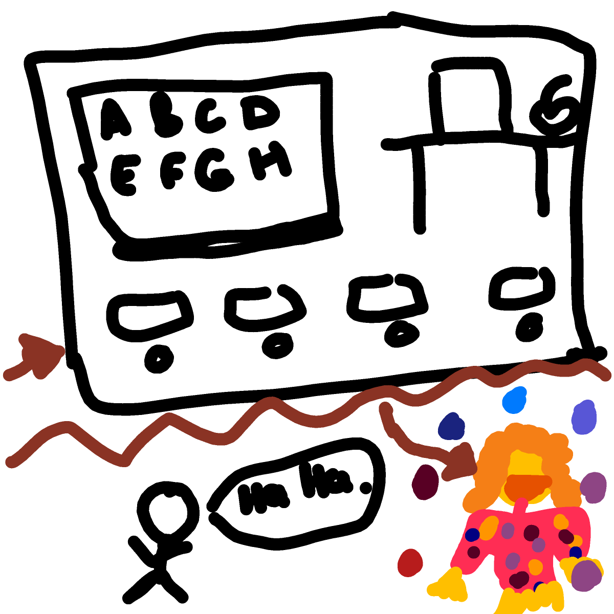 Class Clown drawing by SafiyyaJ
