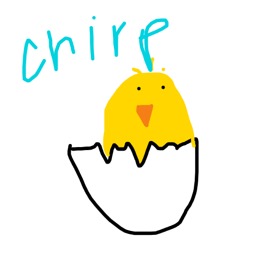 Chick drawing by tittychakras