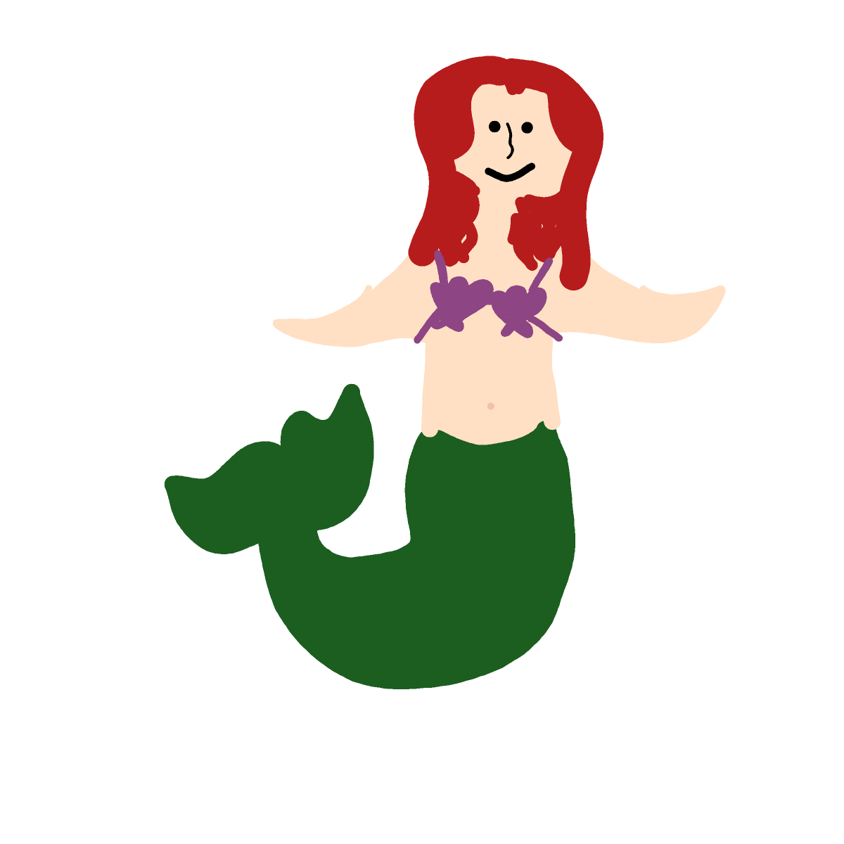 Mermaid drawing by 1singular_sensation