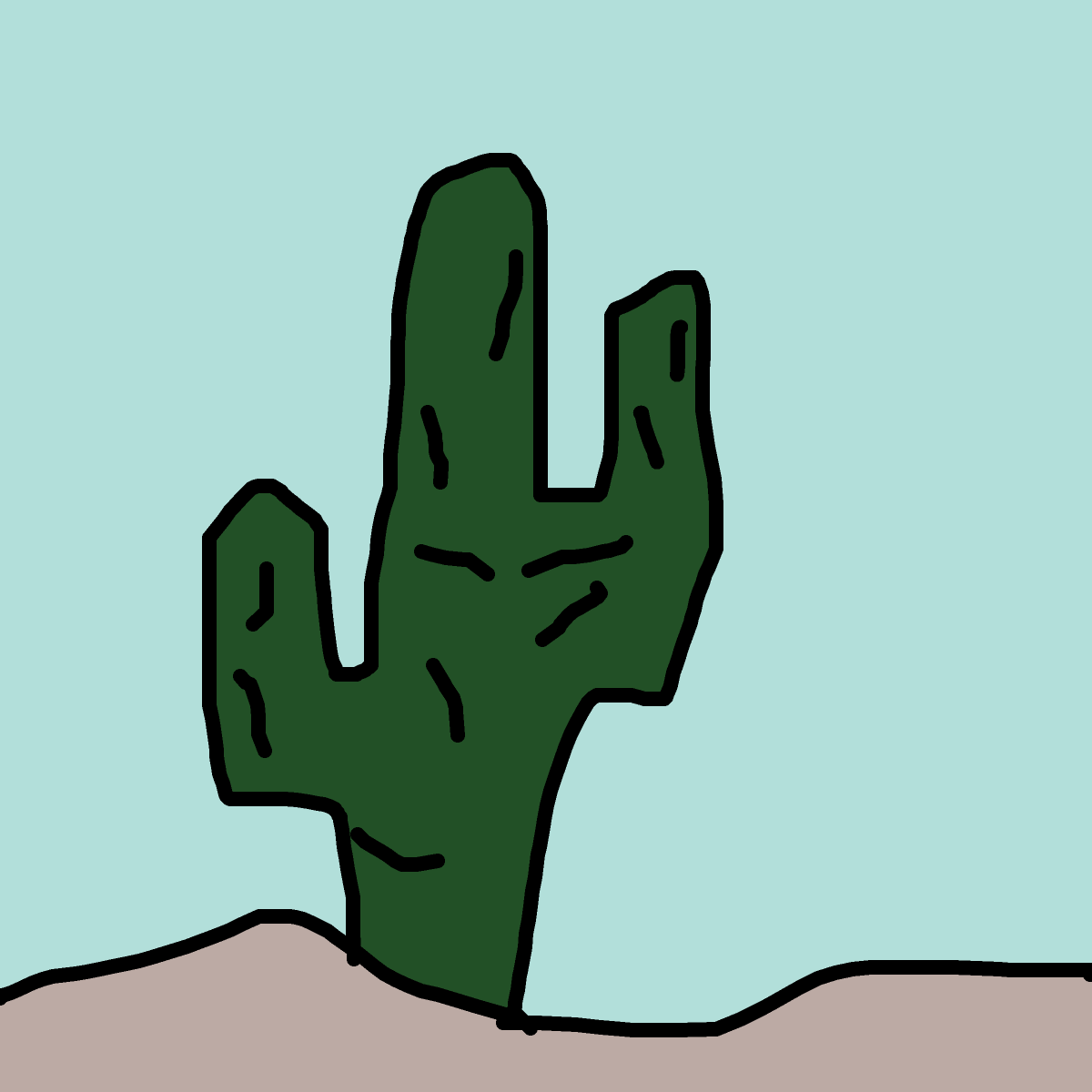 Cactus drawing by ldiot