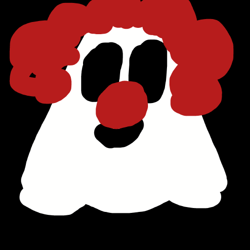 Ghost Clown drawing by wave-zest-painter