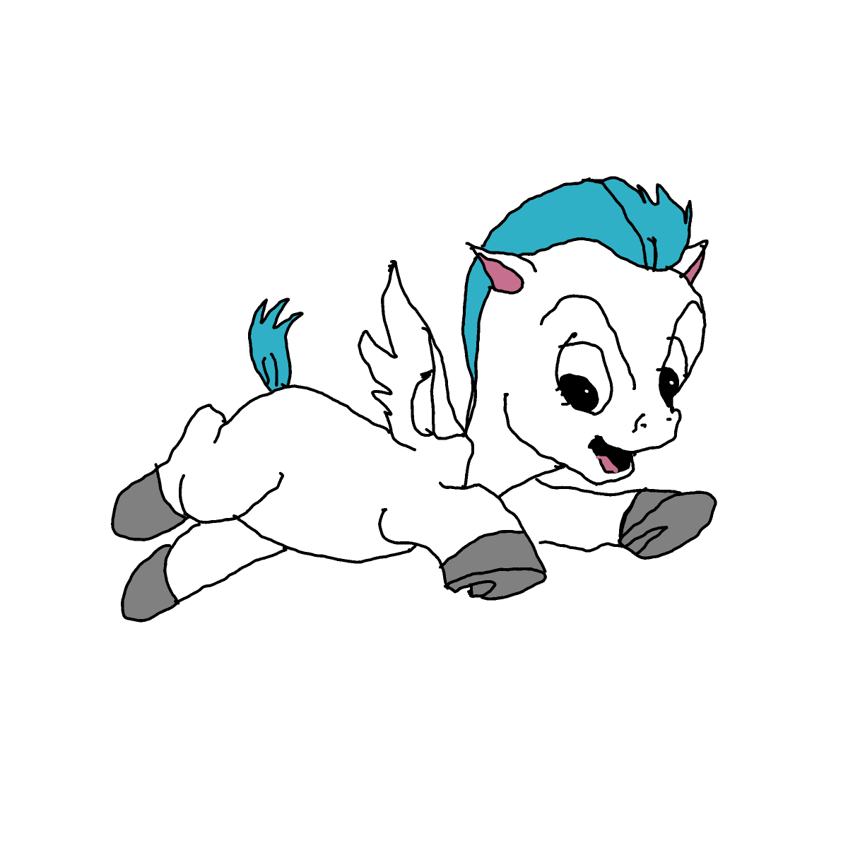 Pegasus drawing by Guardianoflives