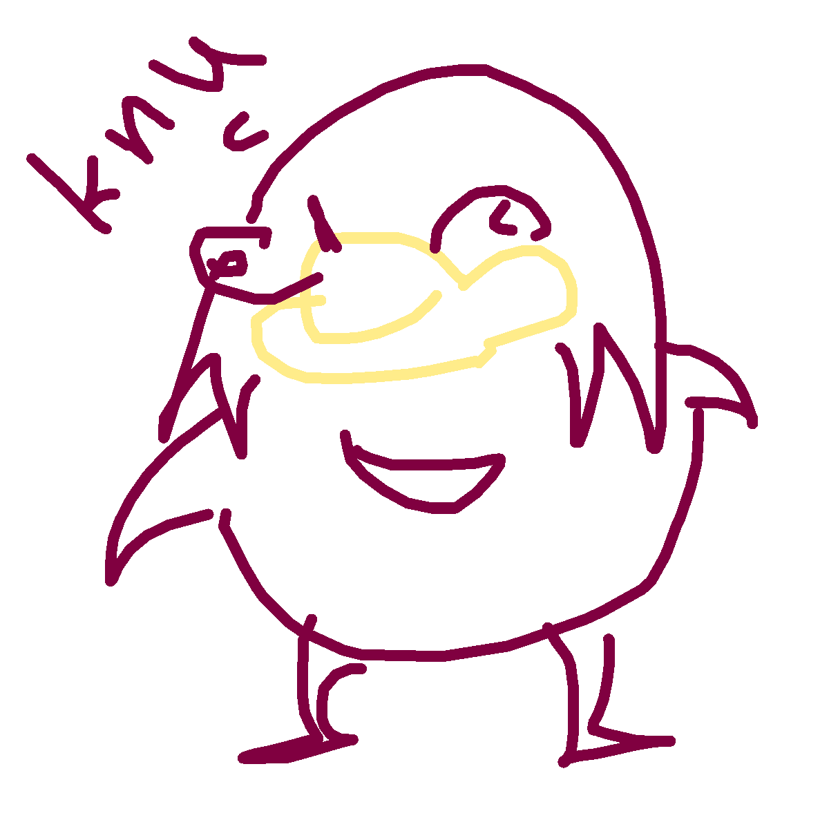 Knuckles drawing by xugudigjdye