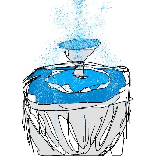 Fountain drawing by shahadudu