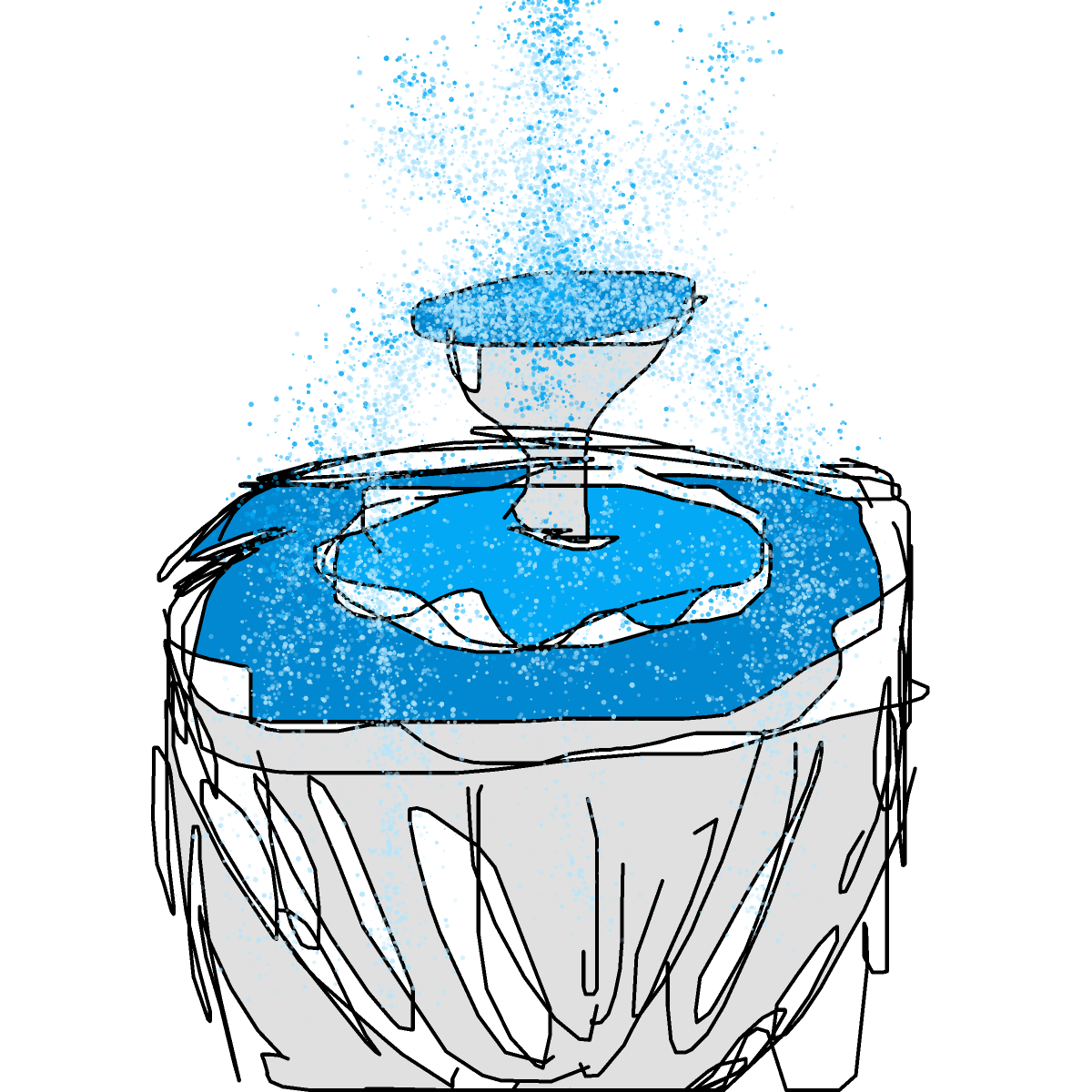 Fountain drawing by shahadudu