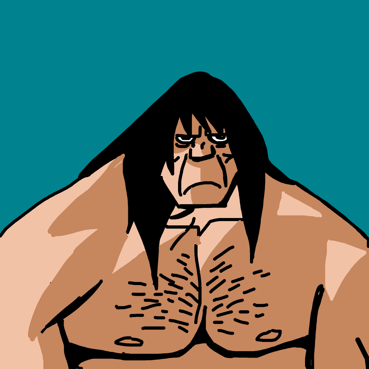 Caveman drawing by knoxy