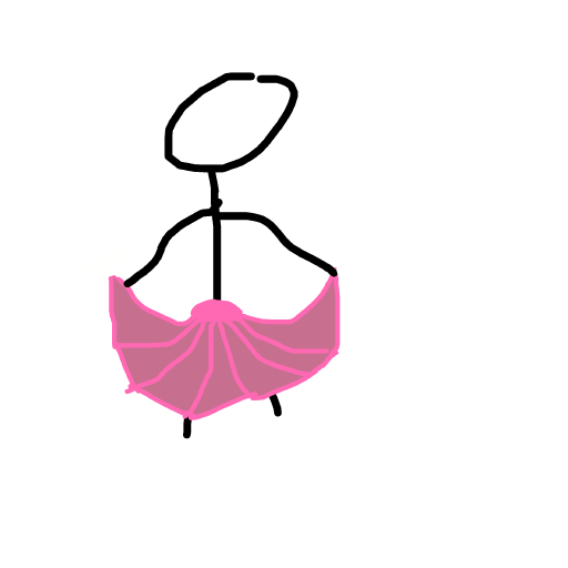 Skirt drawing by iron
